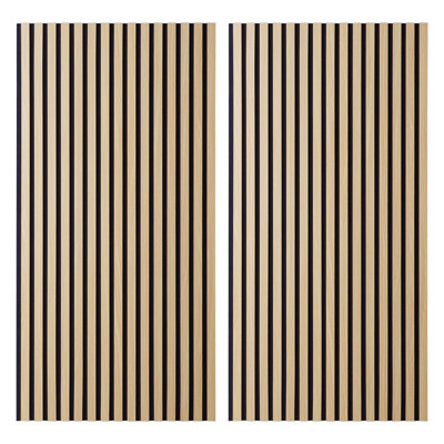 Mintha Wall Paneling in Brown/Black