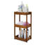 Serviteur de douche en bois d'acacia
