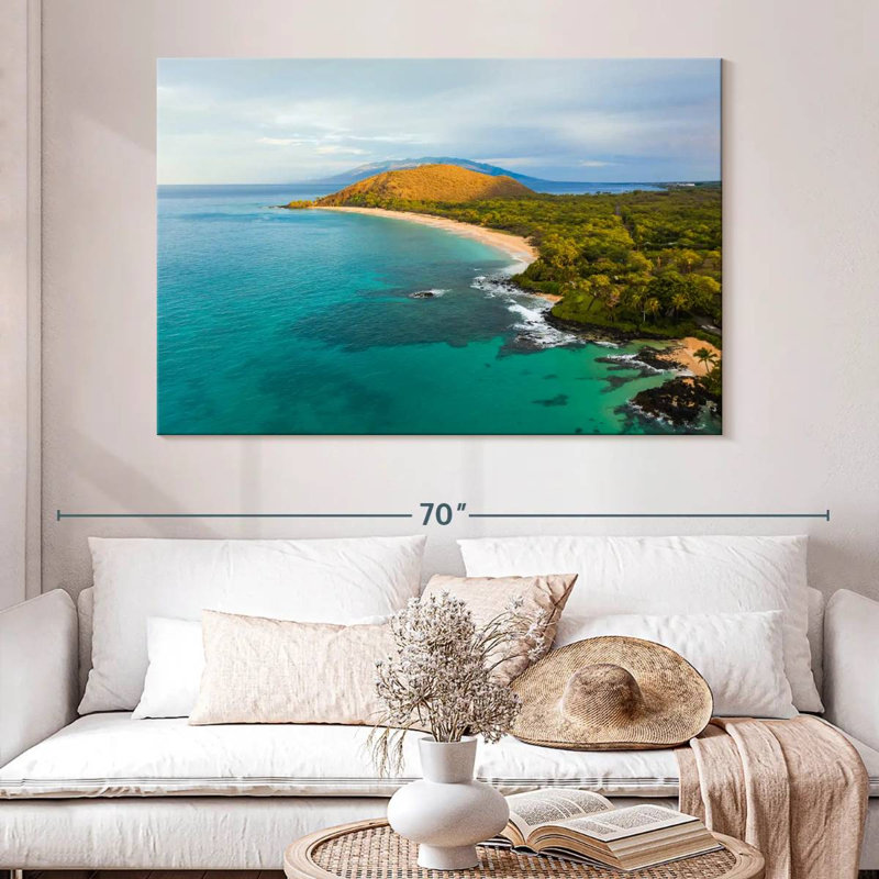 Gillard Blue Makena Beach, H 34 po x l 51 po