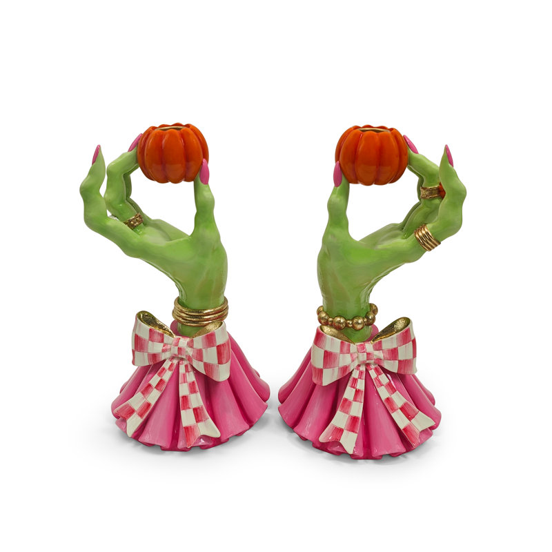 Glam 'O' Ween Hand Candle Holders