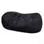 Fauteuil à billes cylindrique en suède de 6,5 pieds Lara, noir (fauteuil à billes)