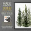 «Simple Evergreen II», reproduction encadrée - bois massif-719620596-719620598