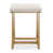 White Seat/ Brown Frame