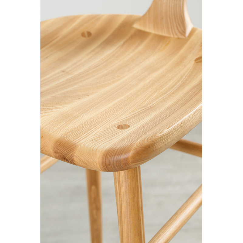 Anvil Chair With Back, Matte Ash, Bar Stool (31” Seat Height)