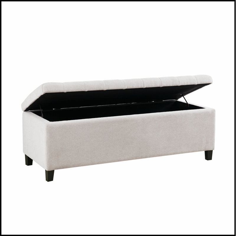 Tufted Top Soft-Close Storage Bench