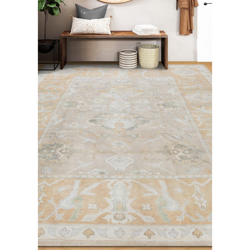 Smynra Oushak Wool Oriental Area Rug