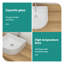 Lavabo de salle de bain en céramique blanche 15,69 "X 13,69"