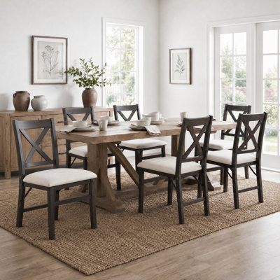 Chaises de salle à manger pliantes rembourrées et empilables avec structure en bois massif