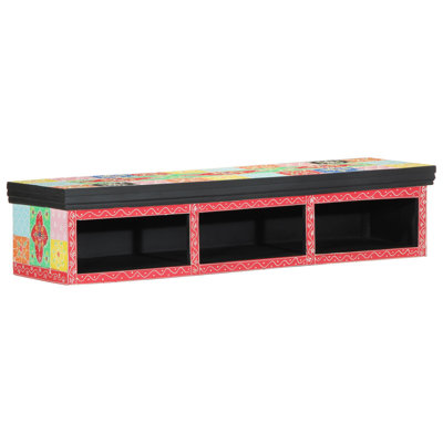 Natural Wood Rectangle Accent Cabinet
