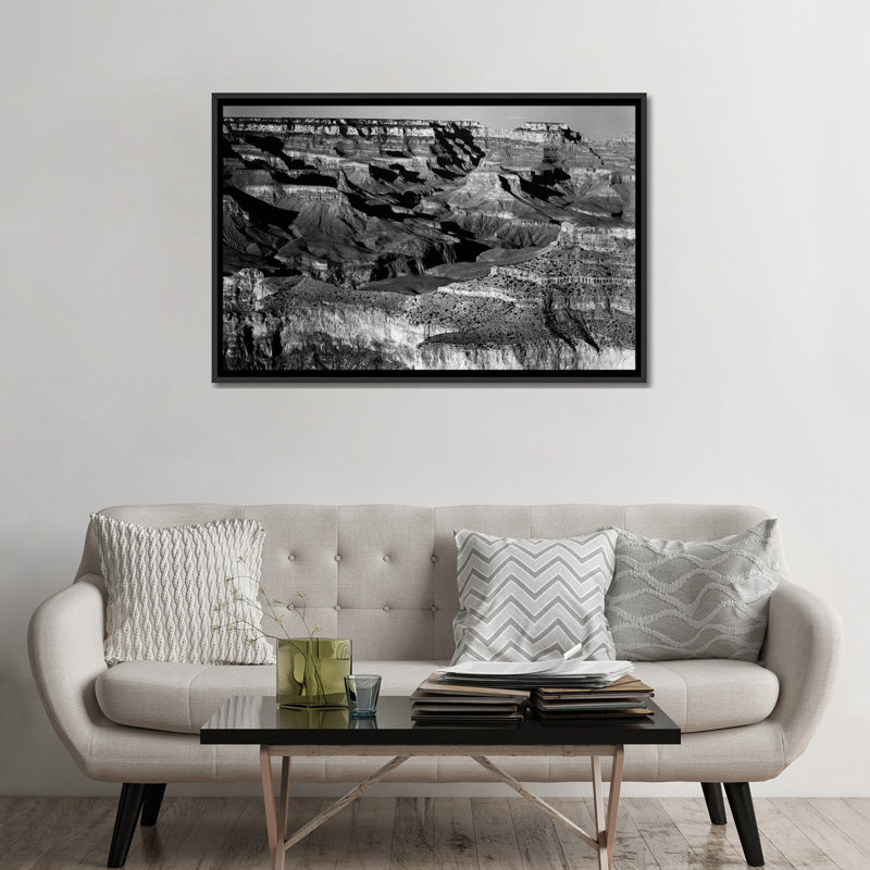 Grand Canyon National Park, H 32 po x l 48 po x P 1,5 po, Toile encadrée noire, Pas de tapis