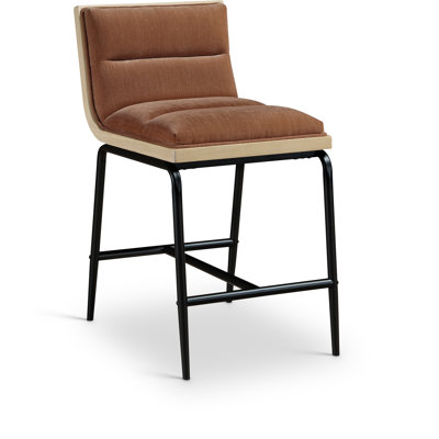 Viceroy Upholstered Counter Stool with Iron Frame