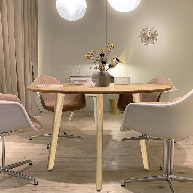 Pieds de table inclinés en bois, pieds de bureau en bois massif, pieds de meubles, ensemble de 4, faciles à installer