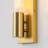 Flush Mounted Ribbed Glass Wall Sconce