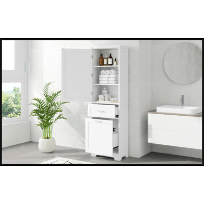 Grande armoire de rangement pour salle de bain