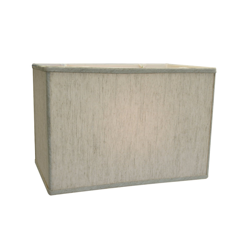 11 in. H x 10 in. W Linen Rectangle Lamp Shade, Oatmeal