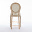 Ensemble de 2 tabourets de bar en bois massif avec tabourets de bar en bois massif