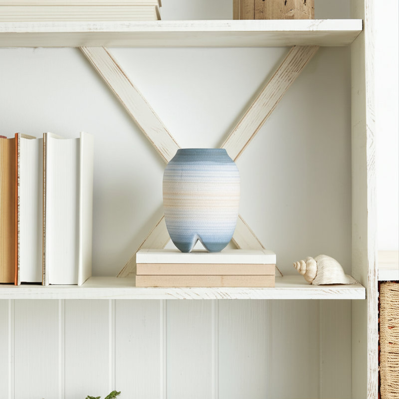 Drift Tide Footed Vase