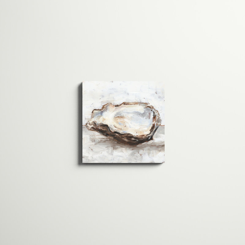 «Oyster Study II» par Ethan Harper, reproduction d'art mixte résistant aux rayons UV, H 20 po x l 20 po, Toile tendue