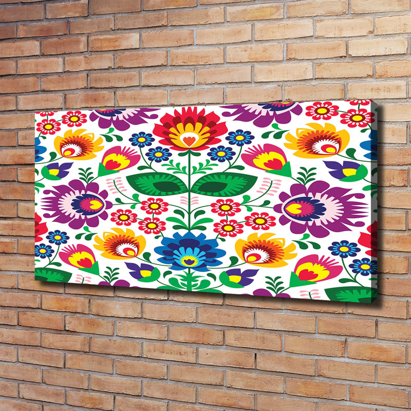 Ethnic Pattern - Wrapped Canvas Print