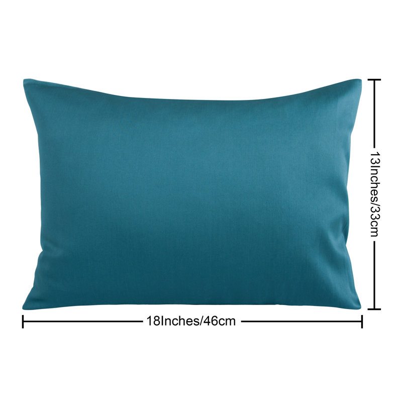 Standard Cotton Nursery Pillowcases - 500 Thread Count Travel-Friendly 13x18-Inch Envelope Closure Set?, Royal Blue