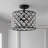 Gabrielle 14.5" Crystal/Metal LED Semi-Flush Mount