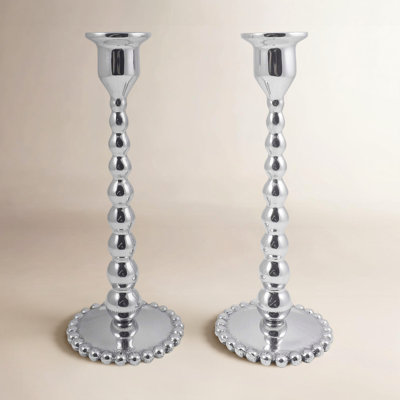 String of Pearls Candlestick Set