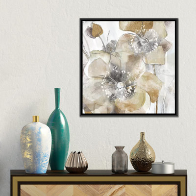 «Taupe Spring Poppy II», reproduction sur toile