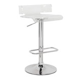 Kail Swivel Adjustable Height Counter Stool with Metal Frame