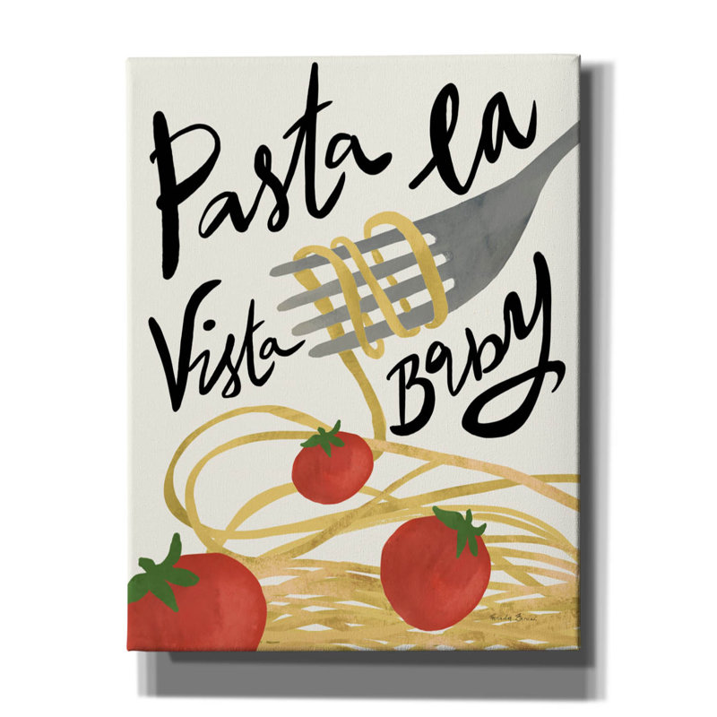 «Epa Graffiti» «Pasta Italiana 2» par Farida Zaman, art mural sur toile, 26 po x 34 po, H 34 po x l 26 po