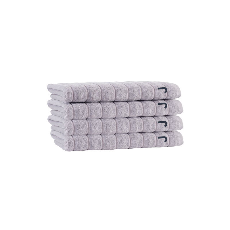 Essuie-mains Dhairya, J, Argent argent, Essuie-mains ‑ emballage de quatre