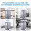 Portable Steam Grey Mini Plus - Spa personnel avec générateur et télécommande. Chaise pliable. Installation facile. Chauffage rapide. Ul accrédité. Tissu. 360 degrés. Element. Améliore la douceur de la peau