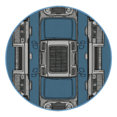 Tapis bleu de transport lavable à la machine