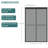 76" Double Sliding Shower Door, 8Mm Tempered Grey Glass, Matte Black Frame, Reversible Door Opening, Water-Repellent Screen, Streak- Wipe 48" Glass With Reinforced Corners And Features, Water-, No