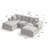 108.26" U-Shaped Sectional-700016109