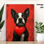 «Romantique Boston Terrier», impression sur toile - Urban Studio-1403658213