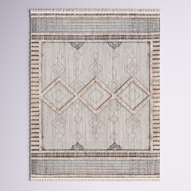 Howden Moroccan Machine Woven Area Rug, Rectangle 7'10" x 10'