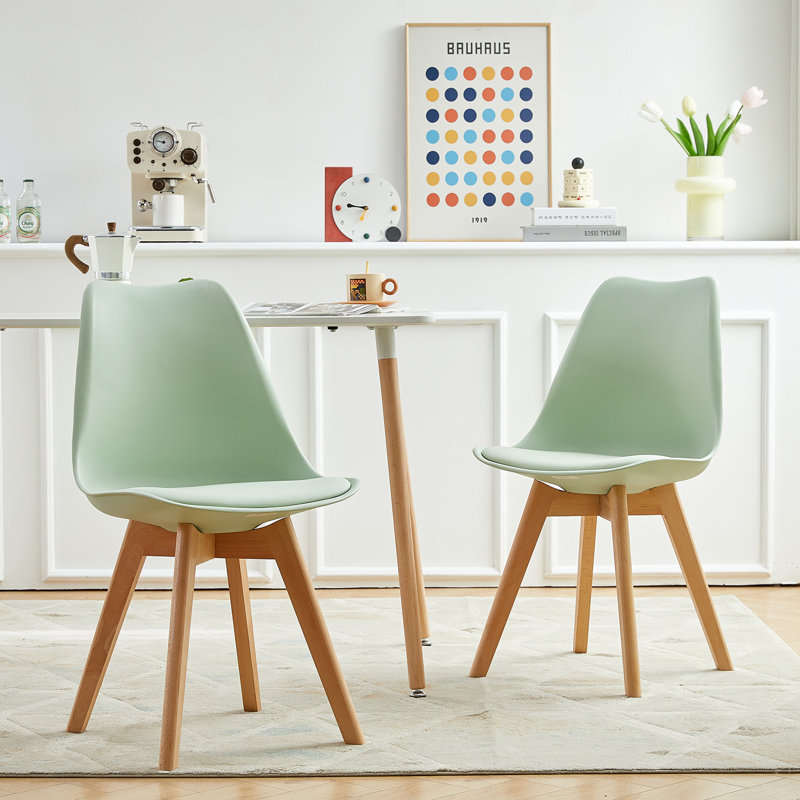 Nero Upholstered Dining Chair, Tea Green, 2