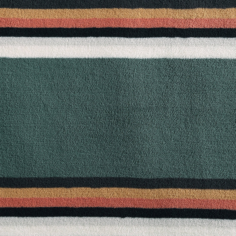 Wrangler Printed Ultra Soft Plush Fleece Blanket, Full/Queen, Western Saddle Stripe Green Striped