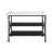 Kitchen Island With 2-Tier Metal Shelf