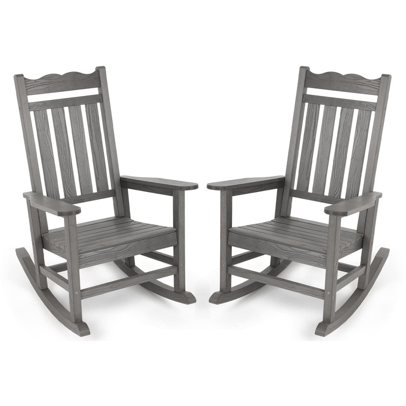 Chaise berçante d'extérieur Sebasco, Gris