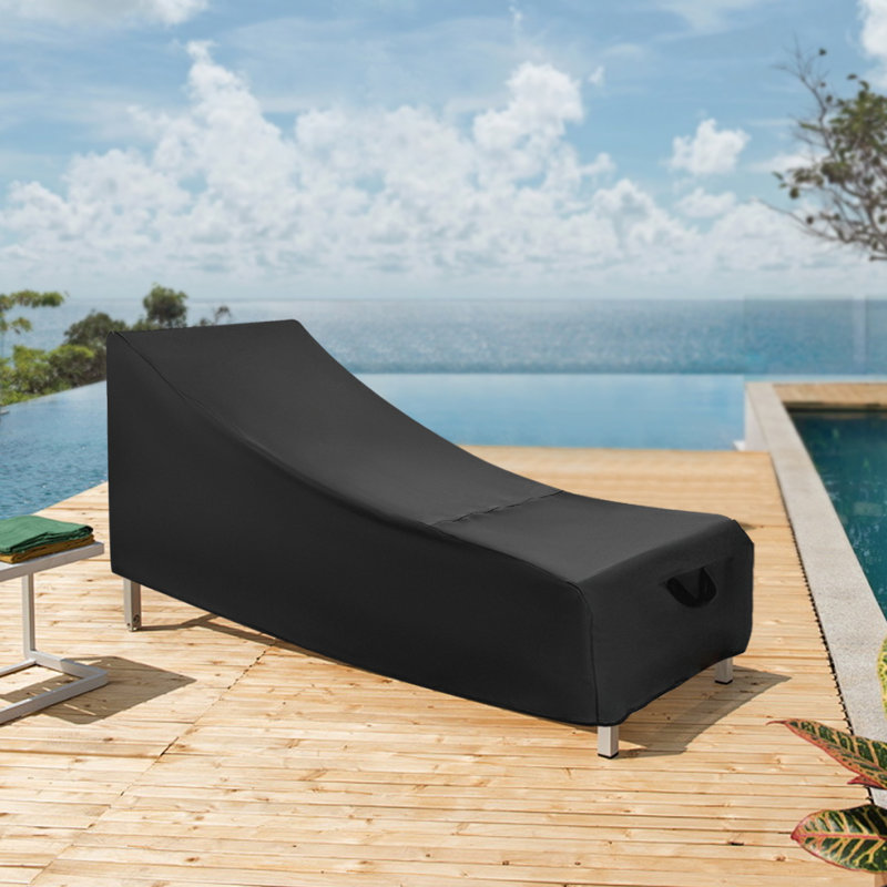 Outdoor Patio Chaise Lounge Cover, 32" H x 84" W x 32" D