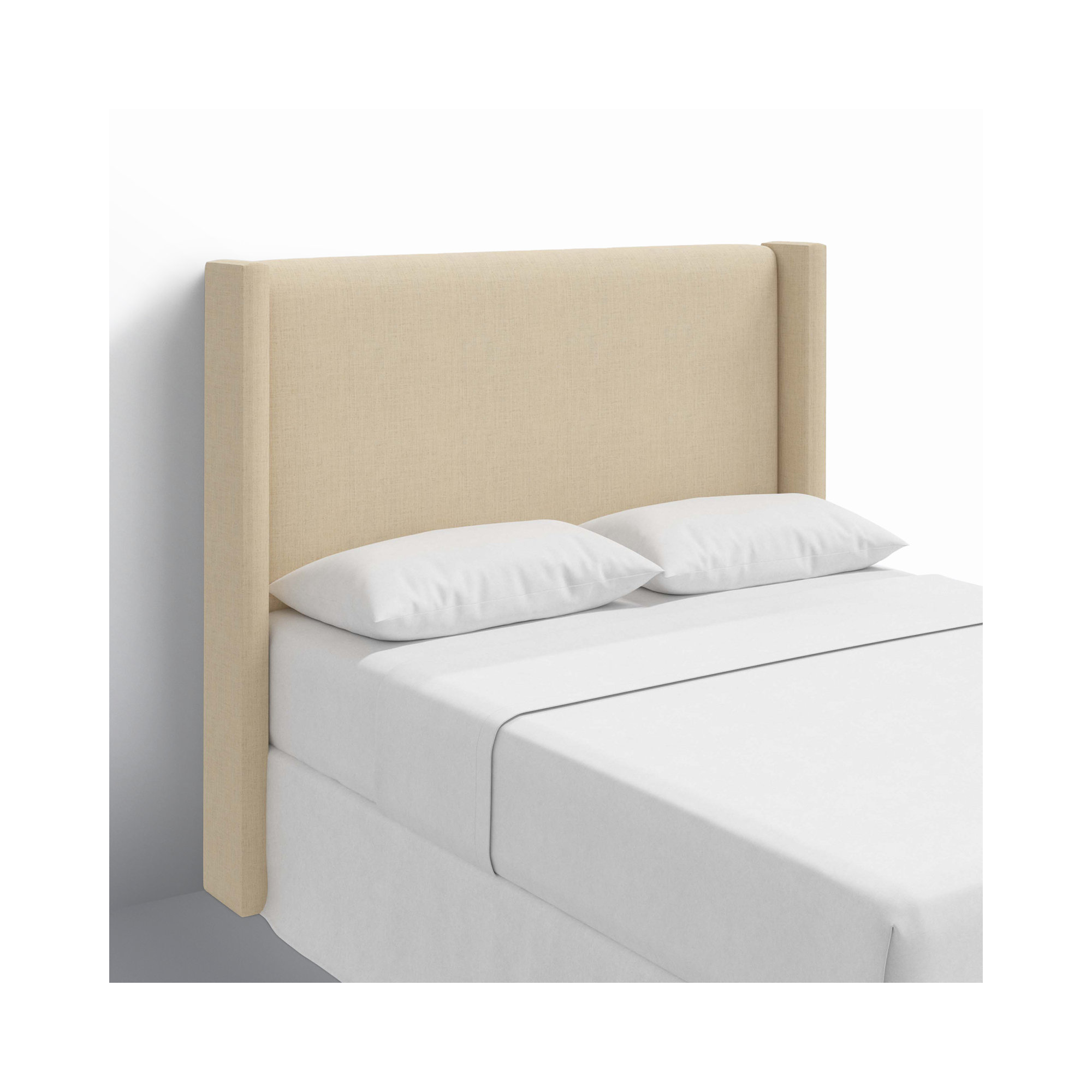 Hanson Upholstered Headboard, California King, Classic Linen Linen