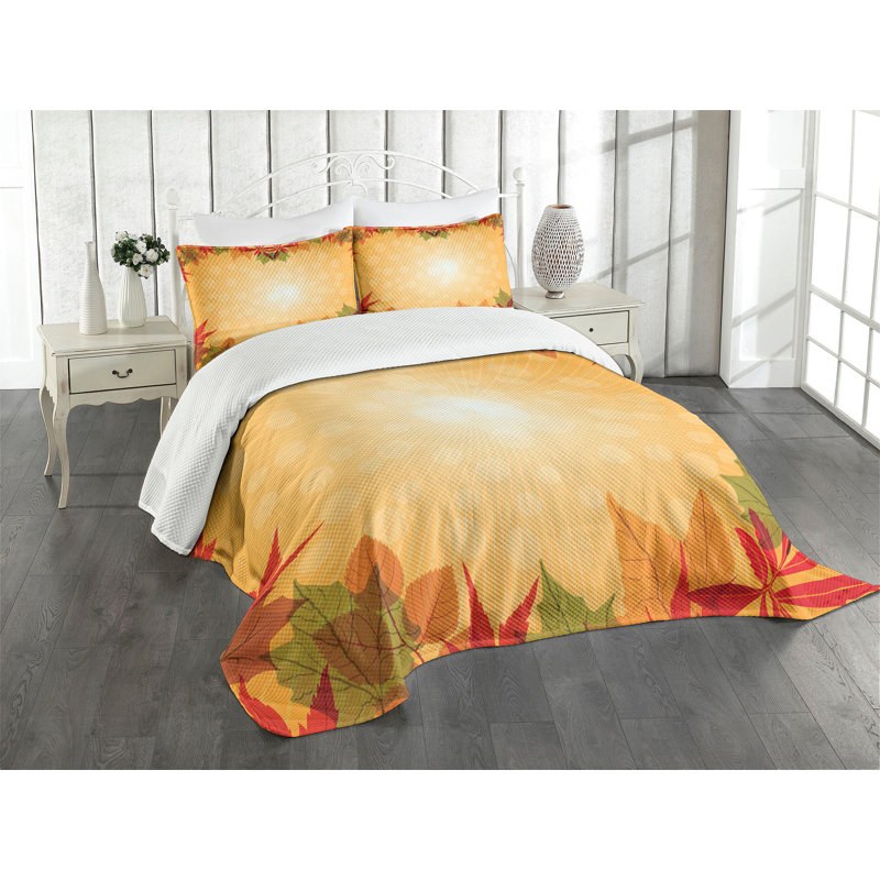 White Quilted Queen Bedspread Set with Pillow Shams