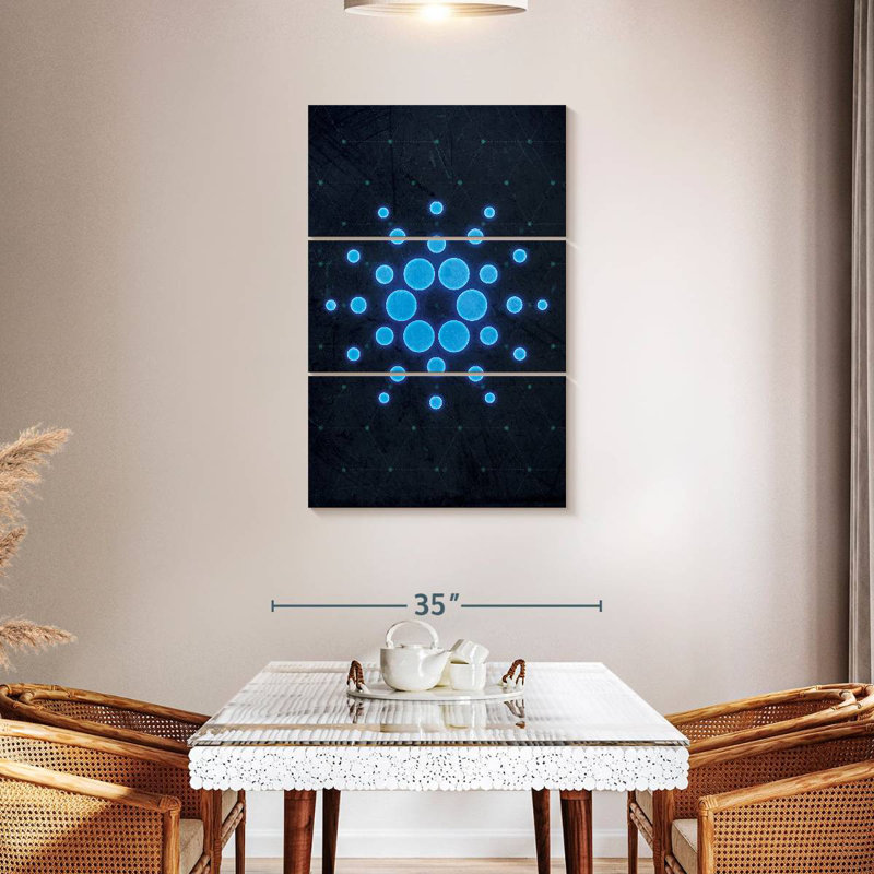 Kano Crypto-monnaie Cardano Logo II, H 45 po x l 28 po