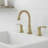 Bathroom Sink Faucet with 360°Swivel Spout and 2 Handles-120650259
