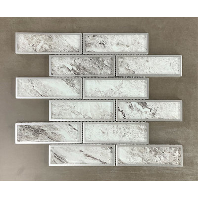 2 X 6 Brick Glass Wall Mosaic Tile
