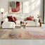 Tapis beige moderne noué à la main 9 x 12