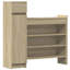 Shoe Cabinet With Shelf 80 X 35.5 X 180 Cm Engineered Wood-348329023