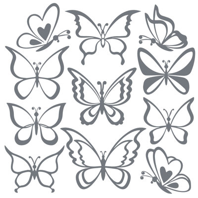 Adhésif décoratif papillon