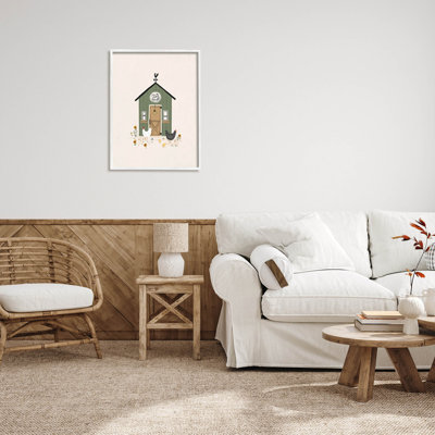 Art de giclée de poulailler vert par Loni Harris
